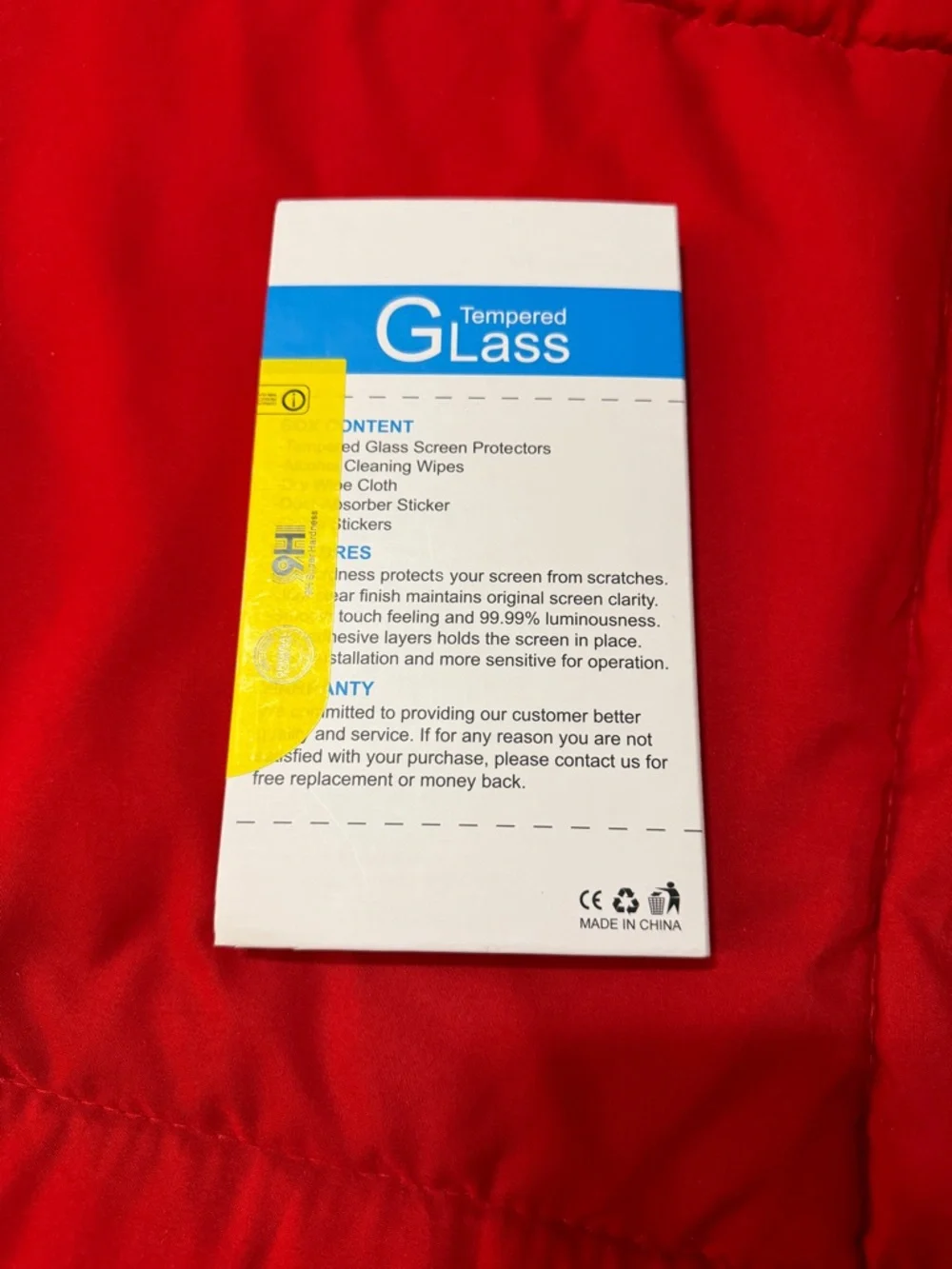 Tempered Glass Screen Protector - Clear